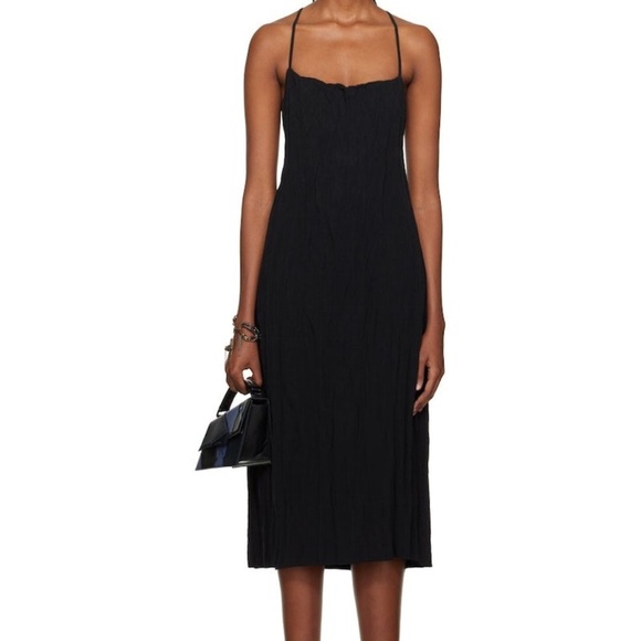 ACNE STUDIOS Black Midi Dress - Picture 1 of 5